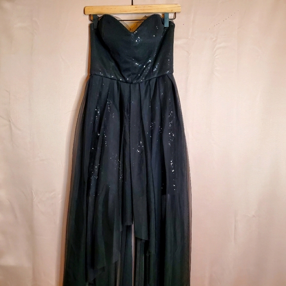 BCBGMaxAzria Dresses & Skirts - BCBG Max Azria High-Low Sequin and Tulle Dress